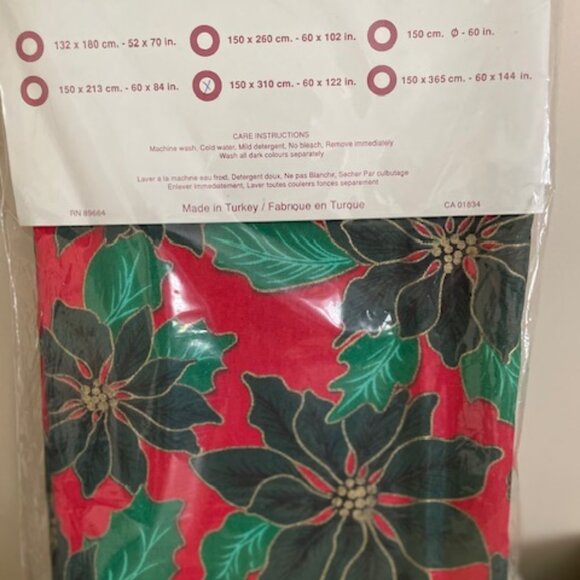 Tablecloth - Holiday Classic 60”x122” NWT - Picture 2 of 5